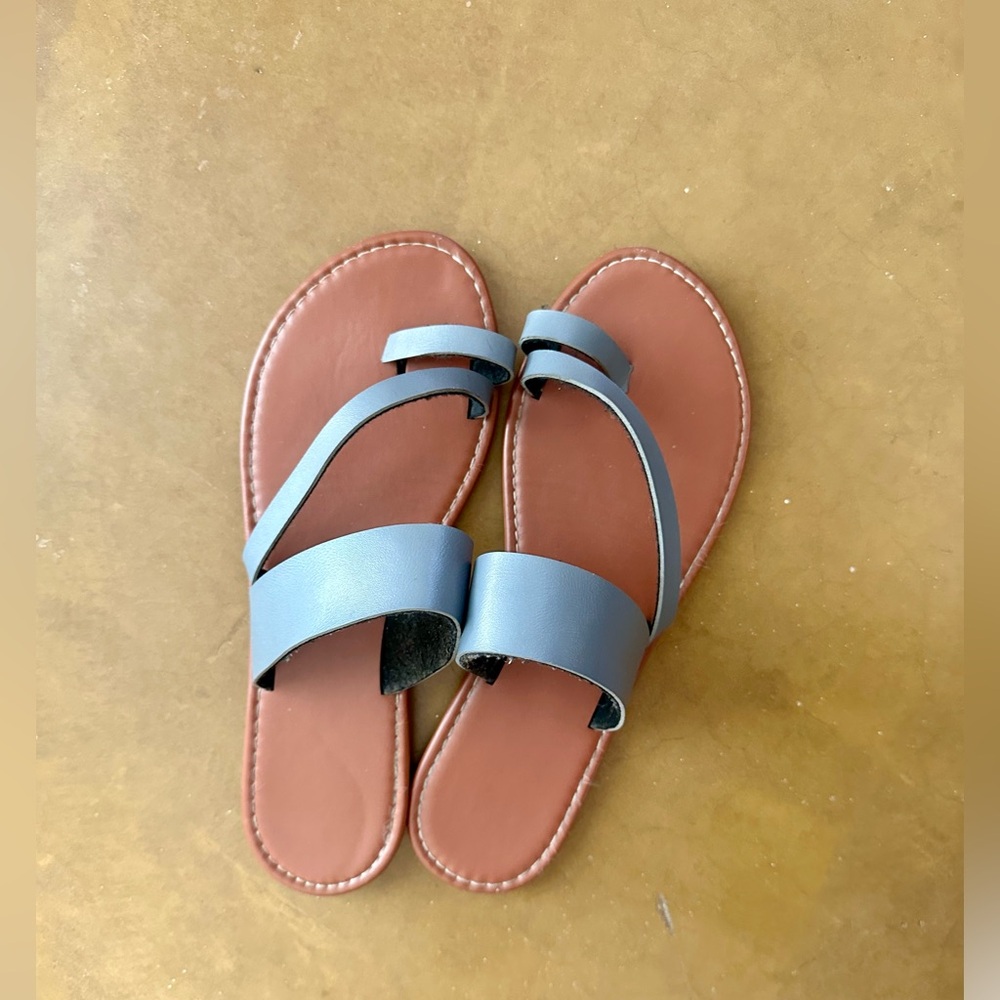 Strappy Toe Loop Sandals - Size 9